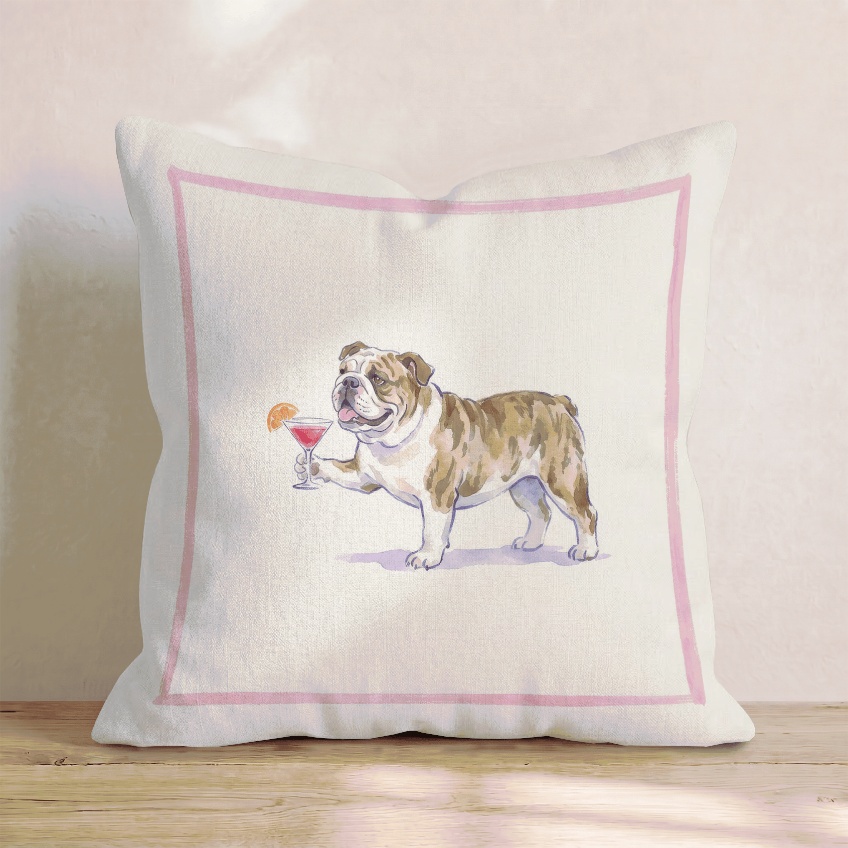 Cosmo Bulldog Throw Pillow - Hillcroft Home