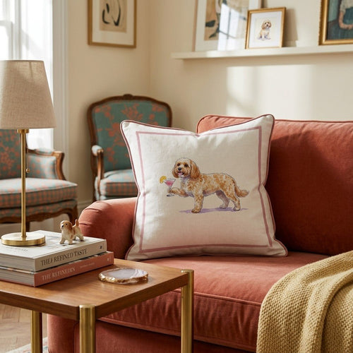 Cosmo Cavapoo Throw Pillow - Hillcroft Home