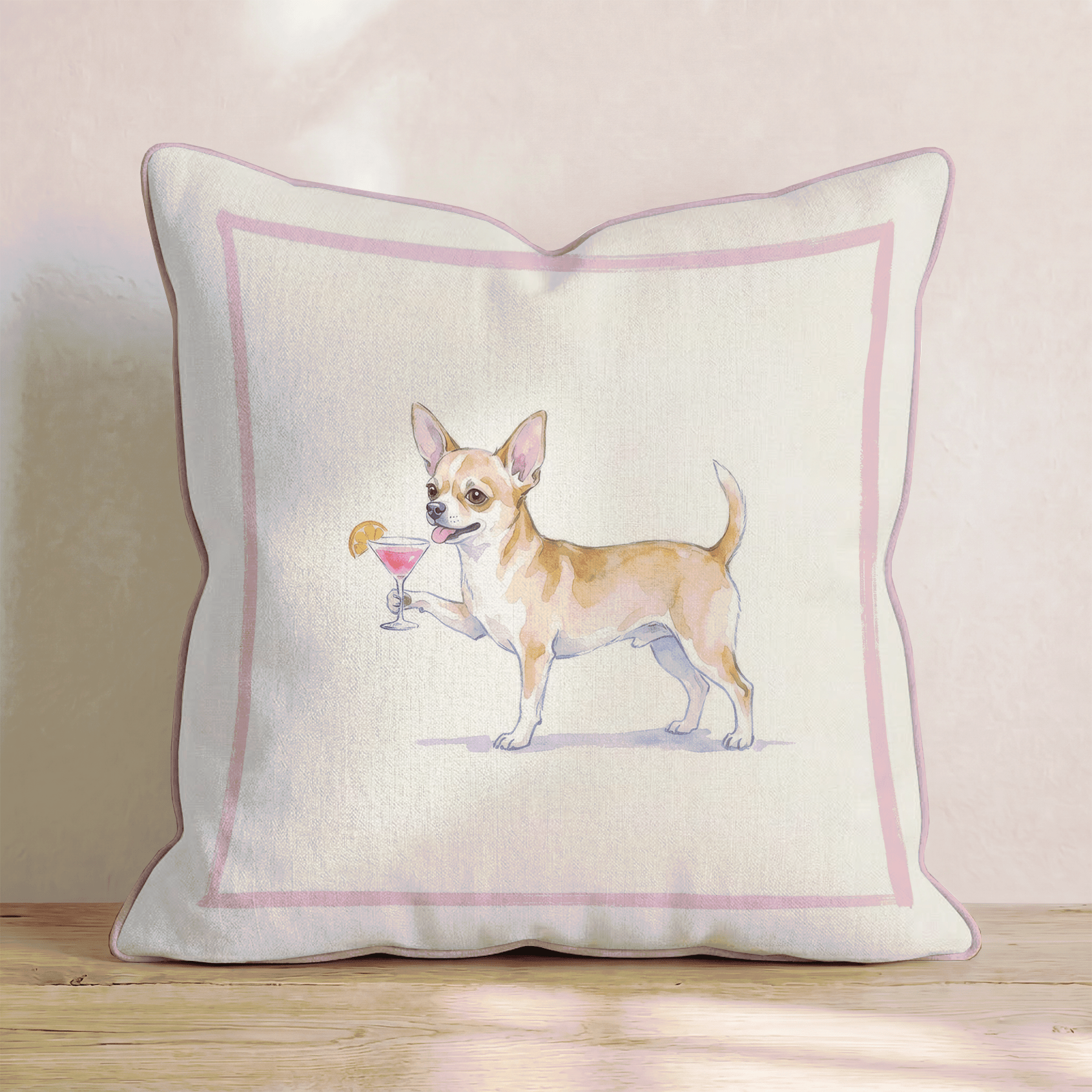 Cosmo Chihuahua Throw Pillow - Hillcroft Home