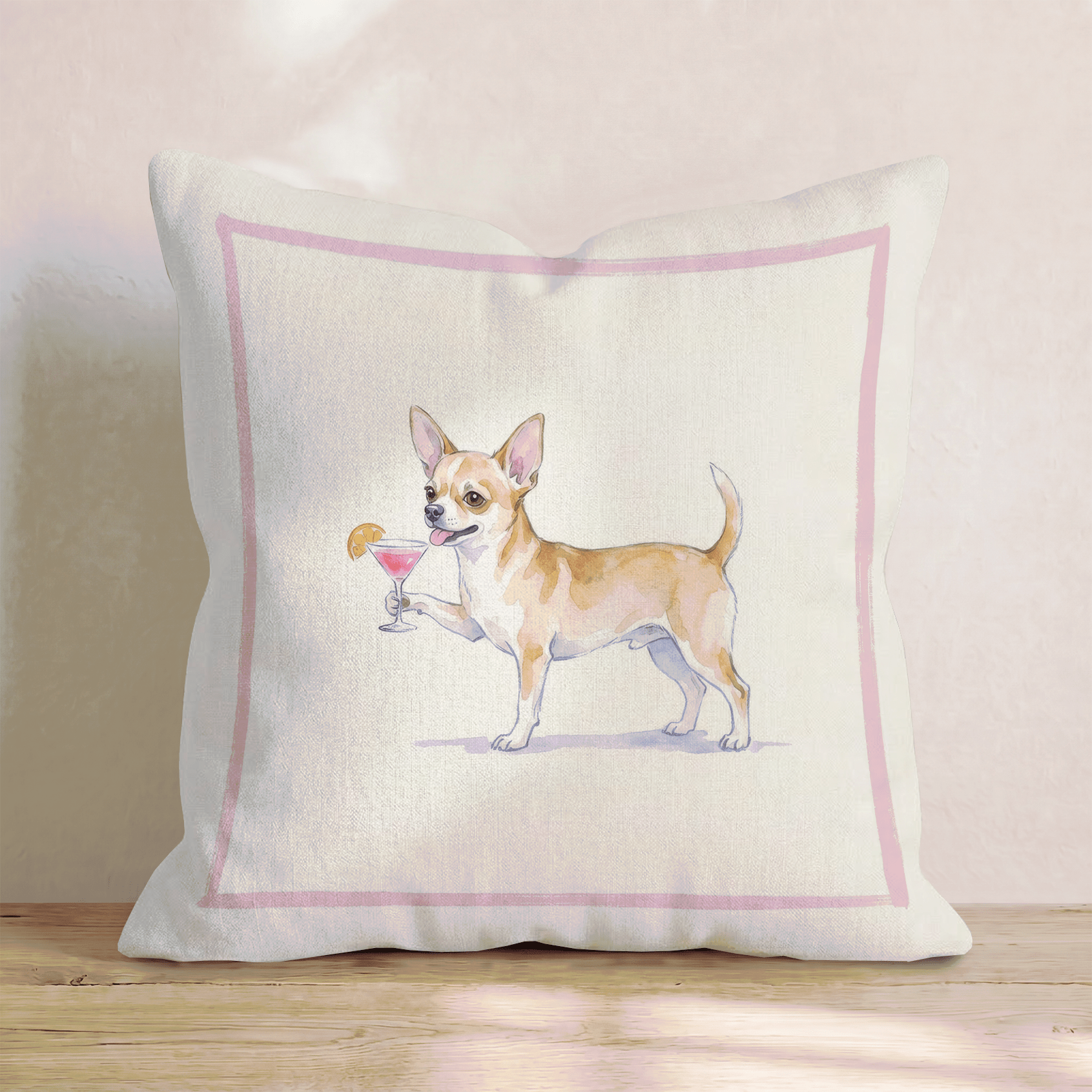 Cosmo Chihuahua Throw Pillow - Hillcroft Home