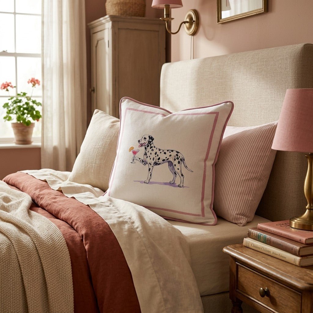 Cosmo Dalmation Throw Pillow - Hillcroft Home