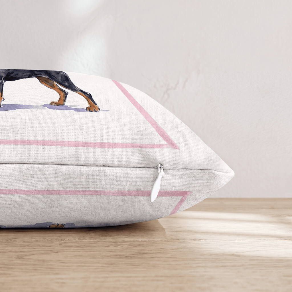 Cosmo Doberman Throw Pillow - Hillcroft Home