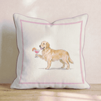 Cosmo Golden Retriever Throw Pillow - Hillcroft Home