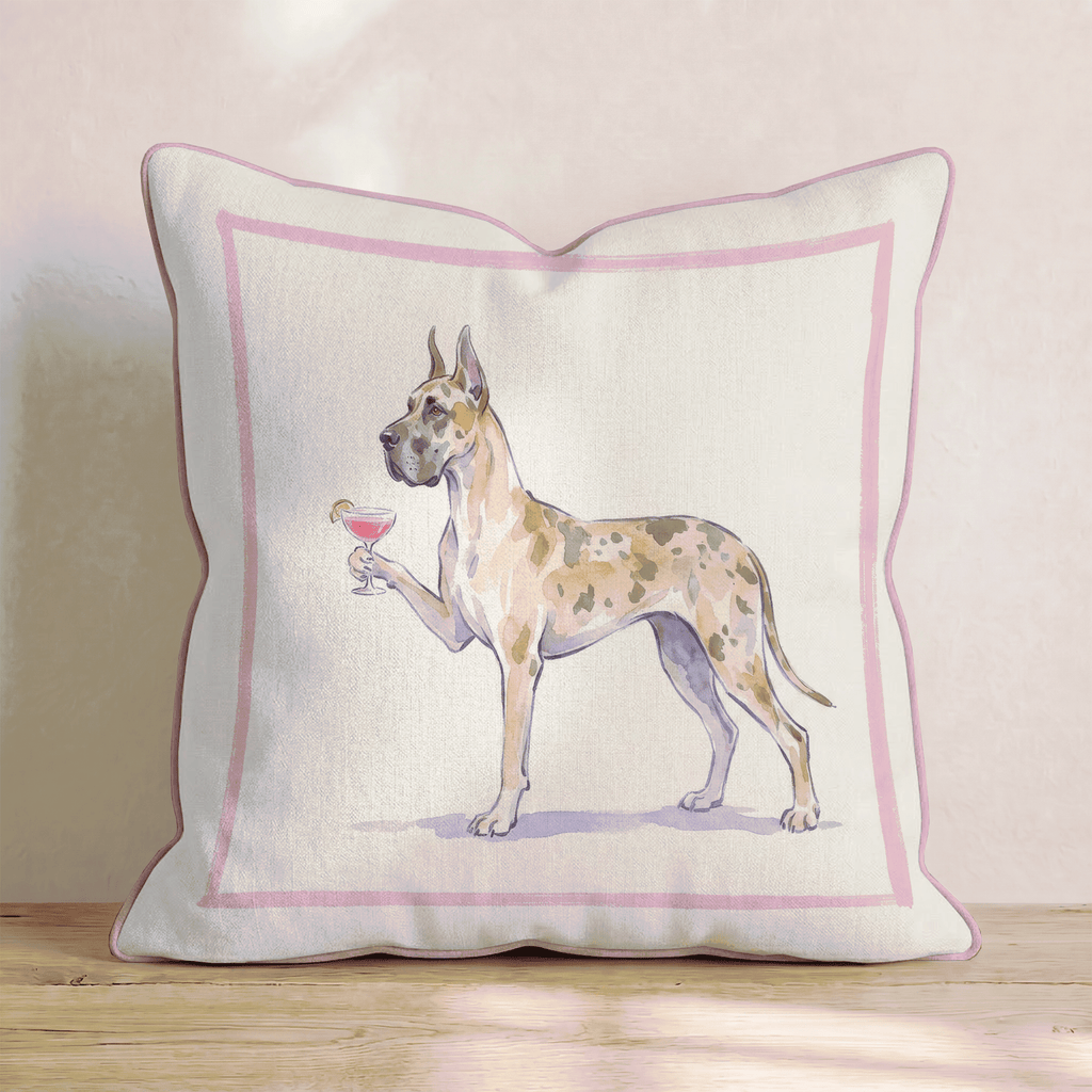 Cosmo Great Dane Throw Pillow - Hillcroft Home
