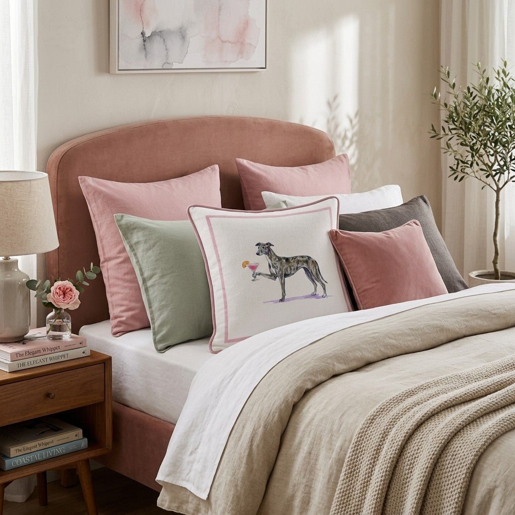 Cosmo Greyhound Throw Pillow - Hillcroft Home