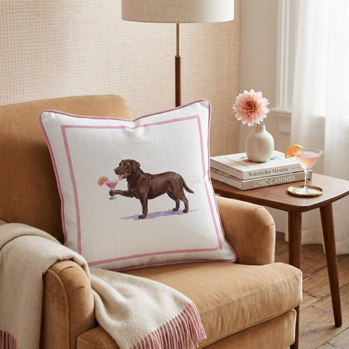 Cosmo Labrador Retriever Throw Pillow - Hillcroft Home