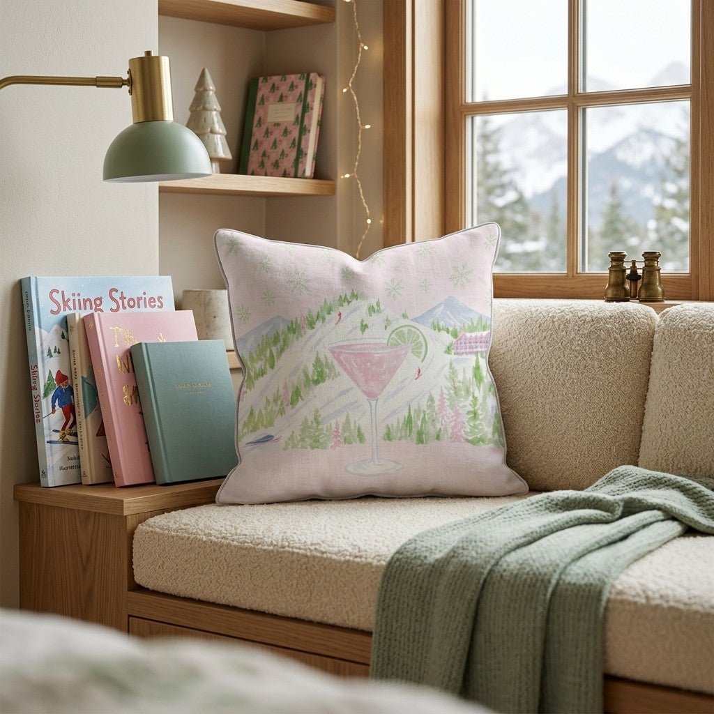 Cosmo Pink Slope Throw Pillow - Hillcroft Home