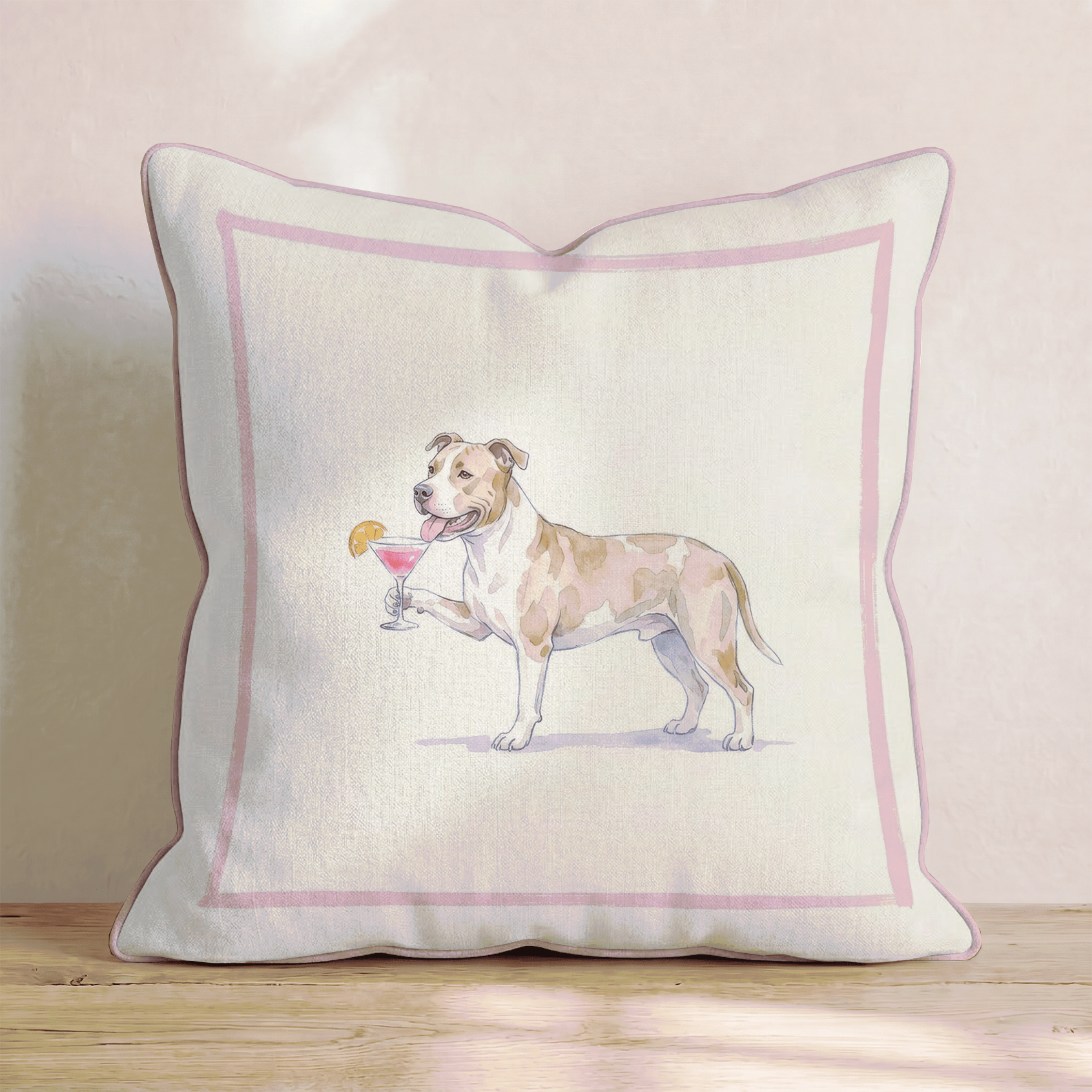 Cosmo Pit Bull Throw Pillow - Hillcroft Home