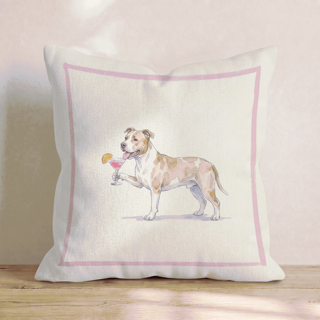 Cosmo Pit Bull Throw Pillow - Hillcroft Home