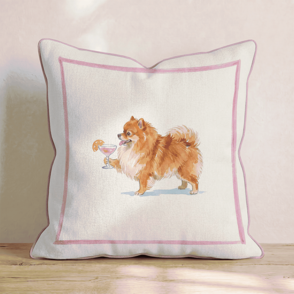 Cosmo Pomeranian Throw Pillow - Hillcroft Home