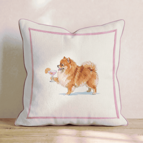 Cosmo Pomeranian Throw Pillow - Hillcroft Home