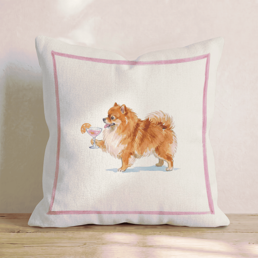 Cosmo Pomeranian Throw Pillow - Hillcroft Home