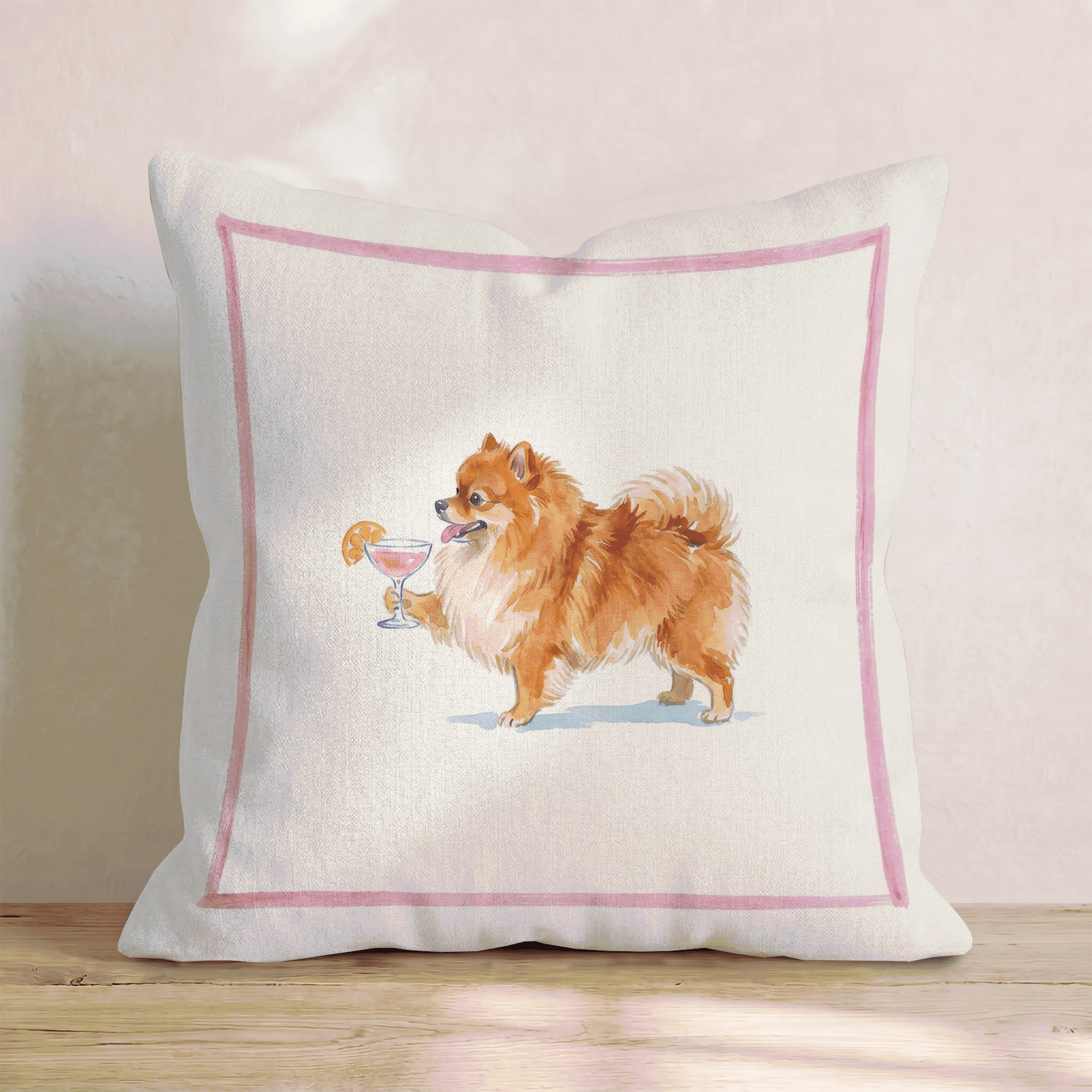 Cosmo Pomeranian Throw Pillow - Hillcroft Home