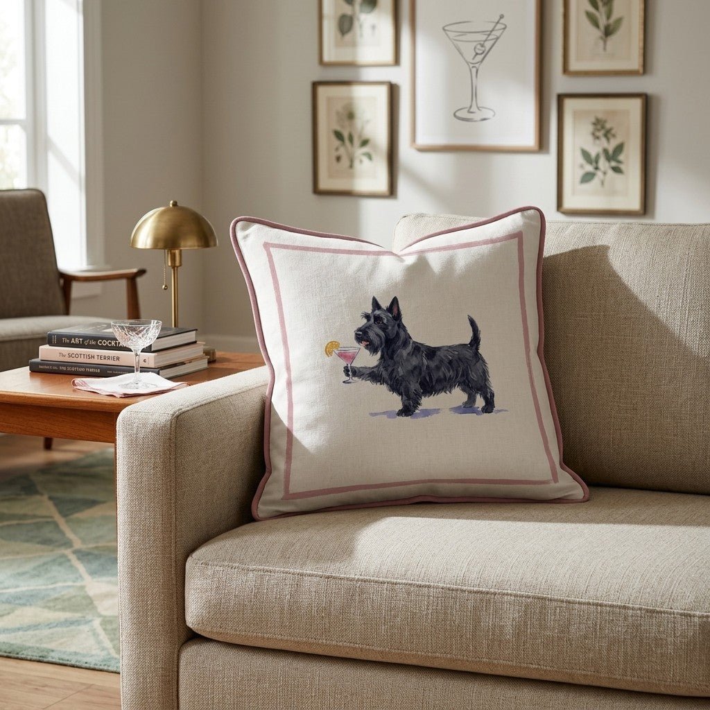 Cosmo Scottie Throw Pillow - Hillcroft Home