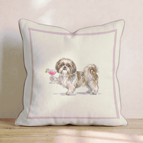 Cosmo Shih Tzu Throw Pillow - Hillcroft Home