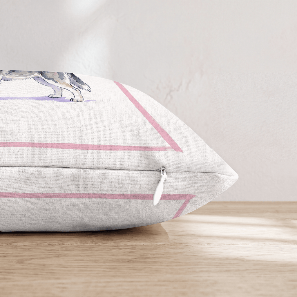 Cosmo Siberian Husky Throw Pillow - Hillcroft Home
