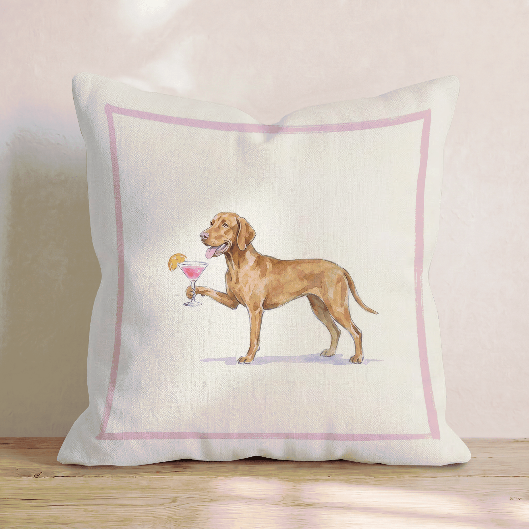 Cosmo Vizsla Throw Pillow - Hillcroft Home