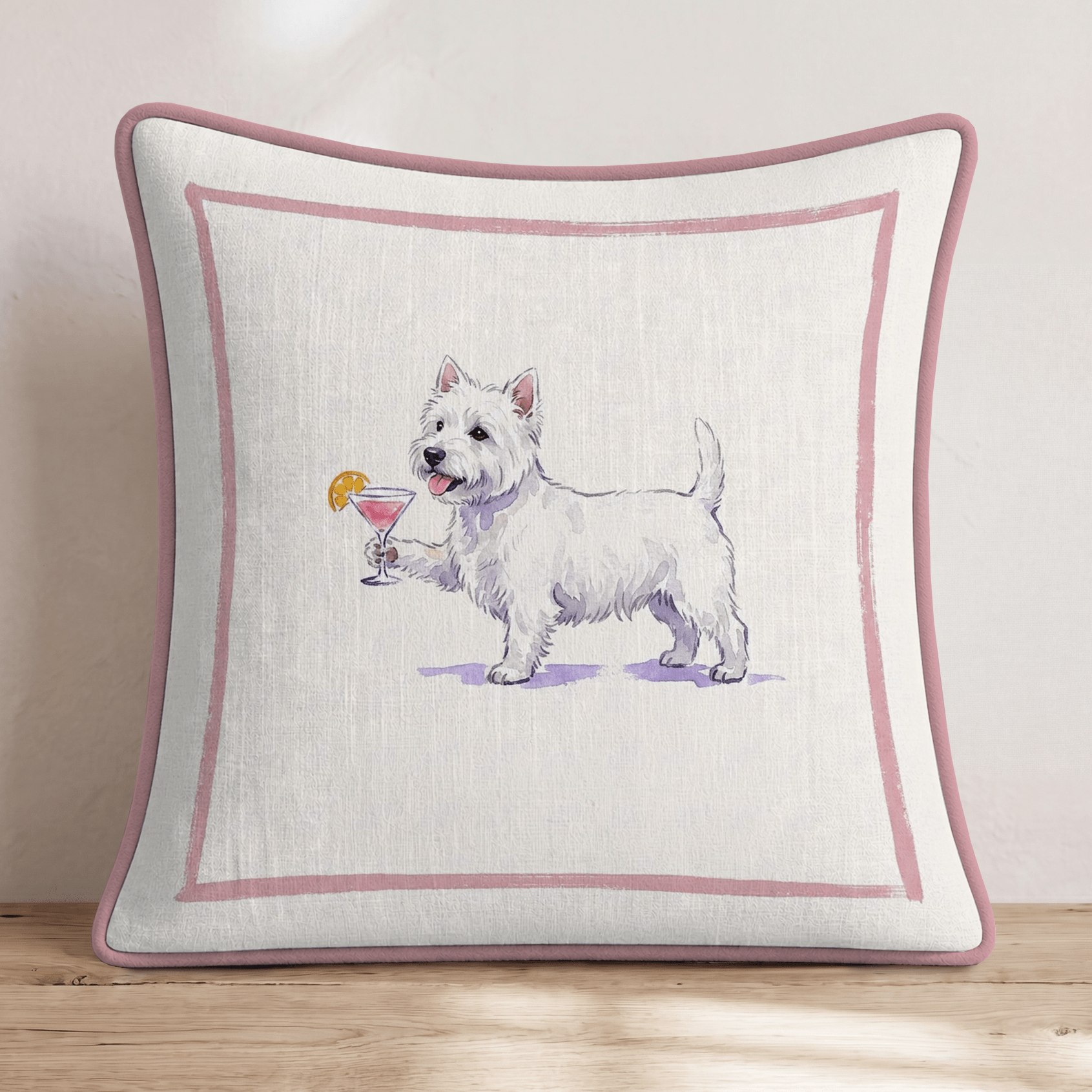 Cosmo Westie Throw Pillow - Hillcroft Home