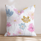 Cosmos and Buttercup Throw Pillow - Hillcroft Home