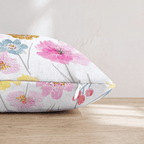 Cosmos and Buttercup Throw Pillow - Hillcroft Home