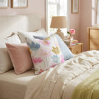 Cosmos and Buttercup Throw Pillow - Hillcroft Home