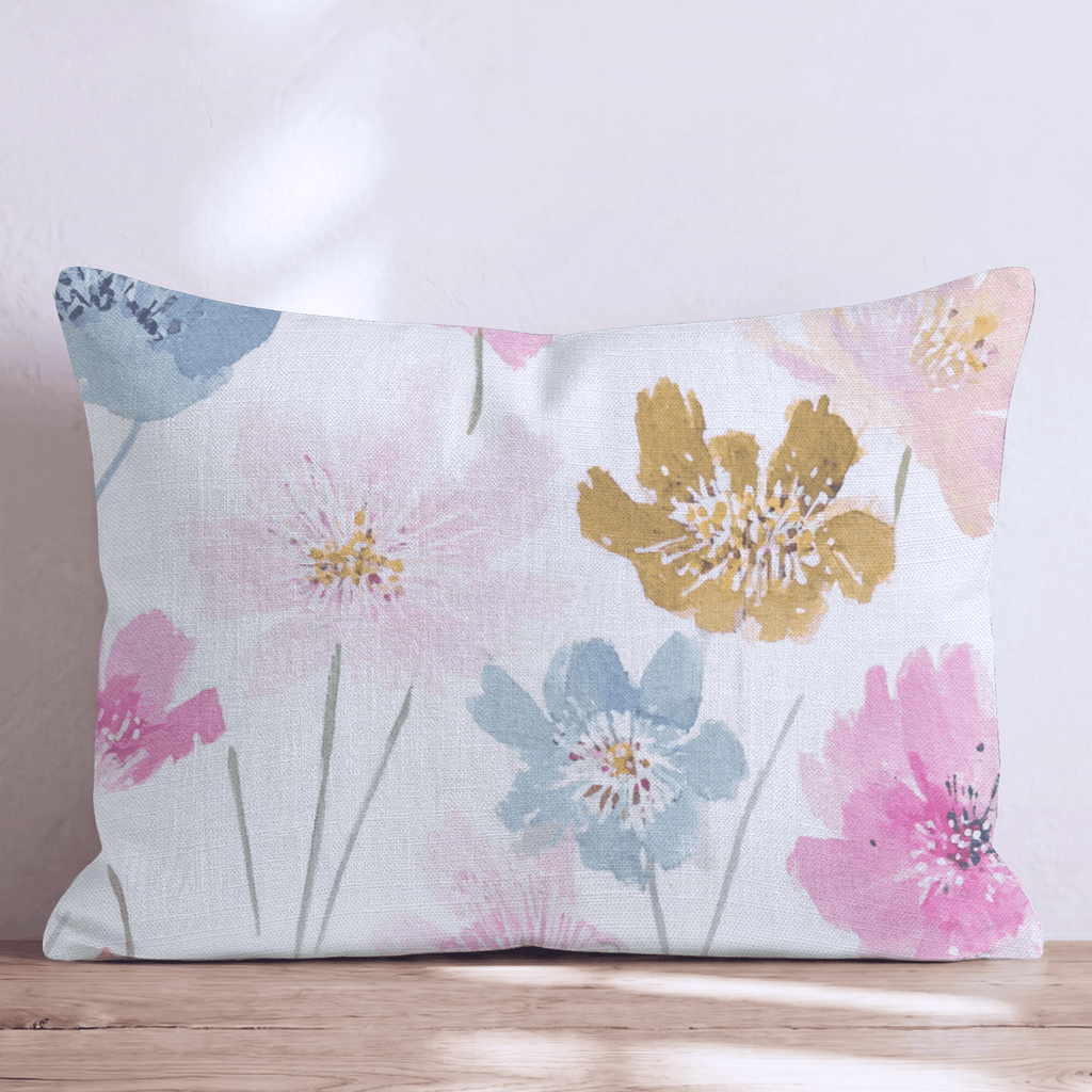 Cosmos and Buttercup Throw Pillow - Hillcroft Home