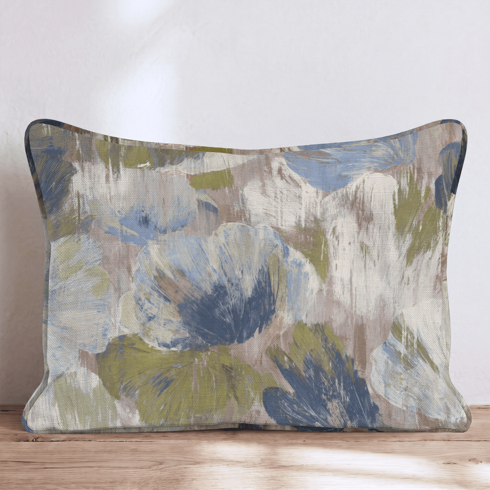 Cottage Abstract Throw Pillow - Hillcroft Home
