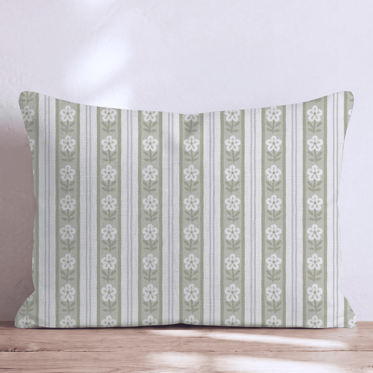Cottage Daisy Chain Throw Pillow throw pillow - Hillcroft Home