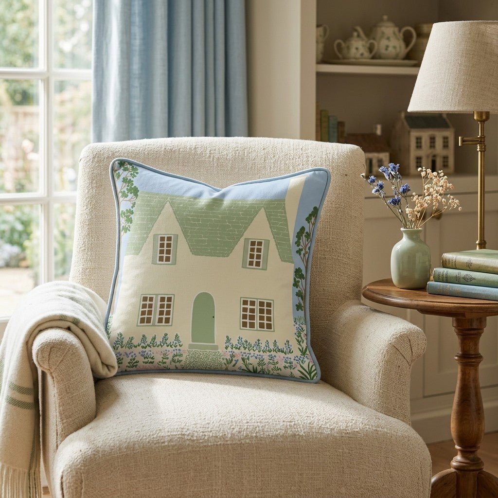 Cottage Home Throw Pillow - Hillcroft Home