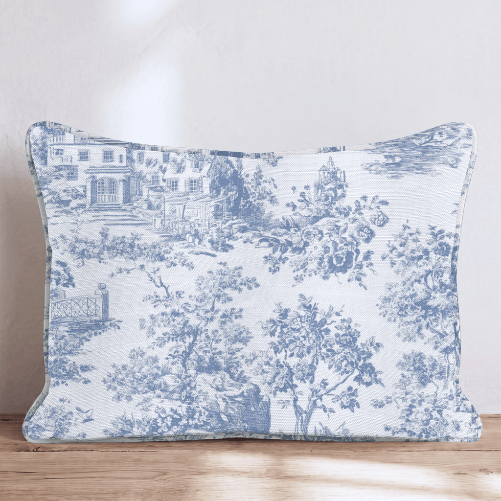 Cottages and bridges Throw Pillow - Hillcroft Home