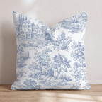 Cottages and bridges Throw Pillow - Hillcroft Home