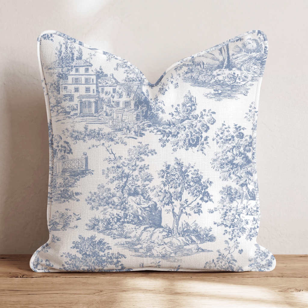 Cottages and bridges Throw Pillow - Hillcroft Home