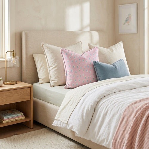 Cotton Candy Dots Throw Pillow - Hillcroft Home