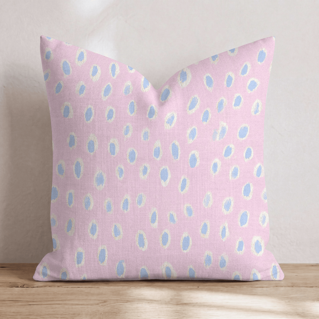Cotton Candy Dots Throw Pillow - Hillcroft Home