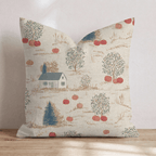 Countryside Pumpkin Farm Throw Pillow - Hillcroft Home
