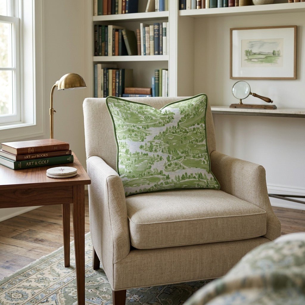 Course on the Water Throw Pillow - Hillcroft Home