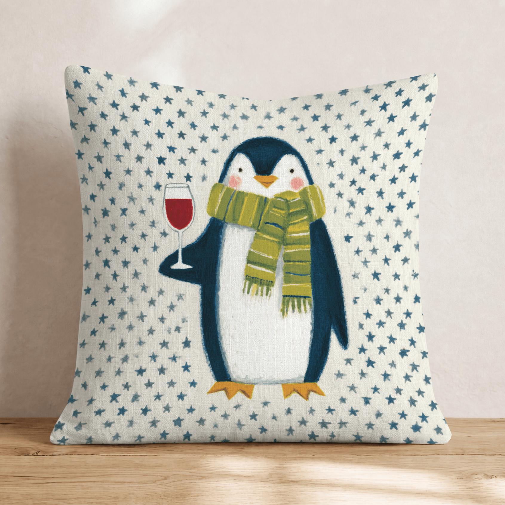 Cozy and Warm Penguin Throw Pillow - Hillcroft Home