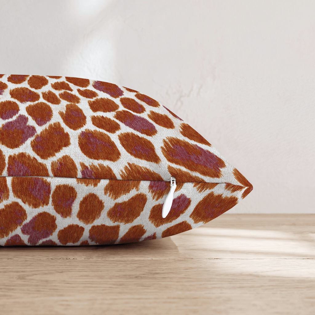 Cozy Animal Print Throw Pillow - Hillcroft Home