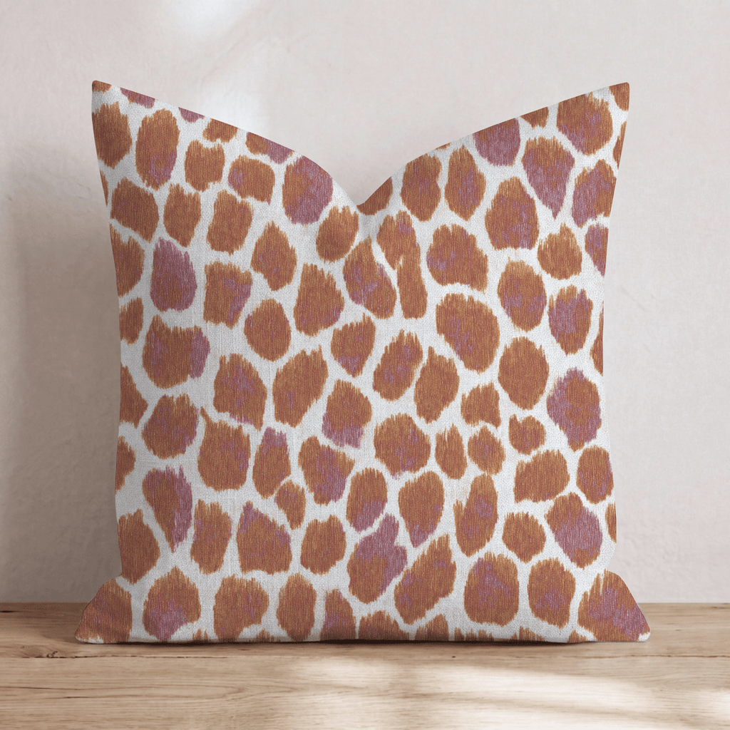 Cozy Animal Print Throw Pillow - Hillcroft Home