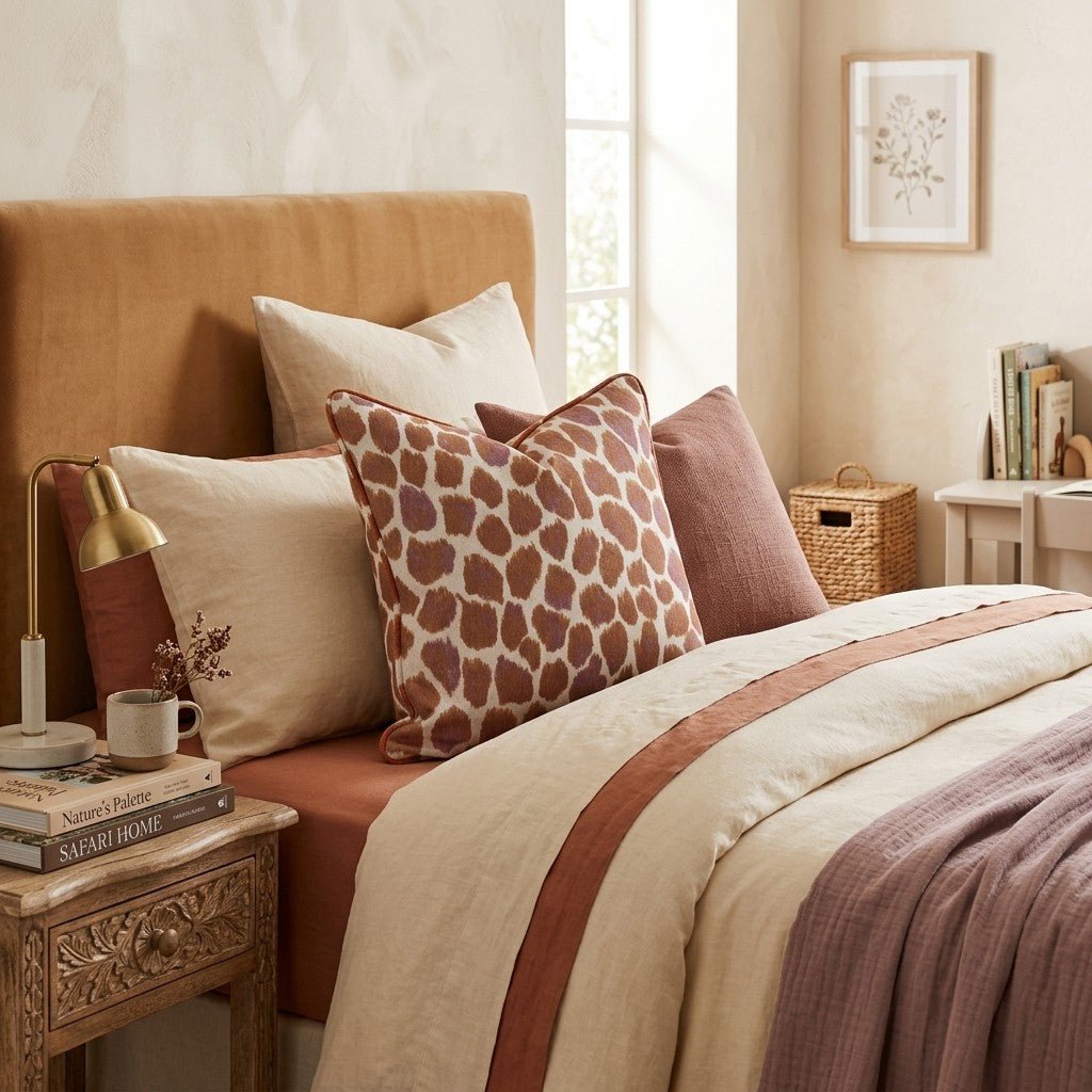 Cozy Animal Print Throw Pillow - Hillcroft Home