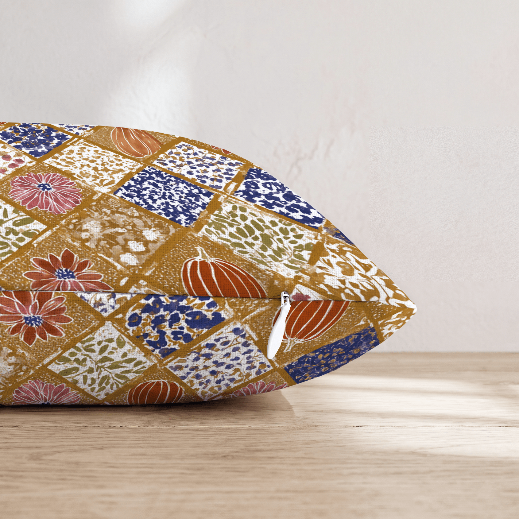 Cozy Autumn Quilt Throw Pillow - Hillcroft Home