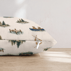Cozy Bear Canoe Throw Pillow - Hillcroft Home