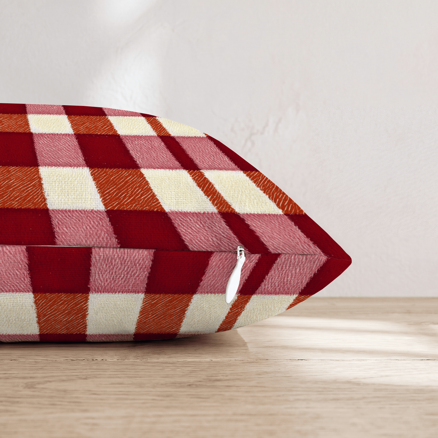 Cozy Gingham Throw Pillow - Hillcroft Home