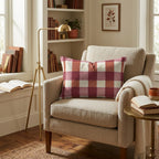 Cozy Gingham Throw Pillow - Hillcroft Home