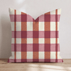 Cozy Gingham Throw Pillow - Hillcroft Home