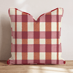 Cozy Gingham Throw Pillow - Hillcroft Home