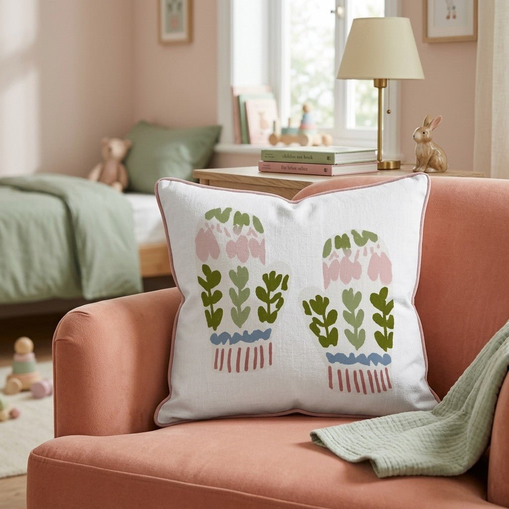 Cozy Mittens Throw Pillow - Hillcroft Home