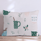 Cozy Mug Scatter Blush Throw Pillow - Hillcroft Home