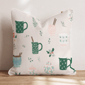 Cozy Mug Scatter Blush Throw Pillow - Hillcroft Home