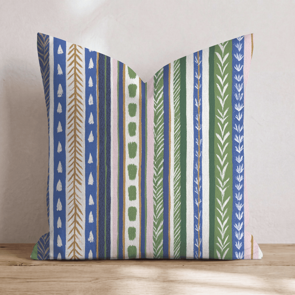 Cozy Stripes Throw Pillow - Hillcroft Home